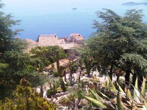 View from Jardin exotique at Eze