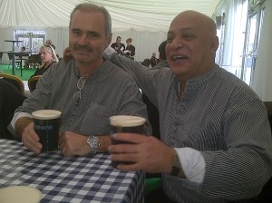 Matching shirts and Guiness
