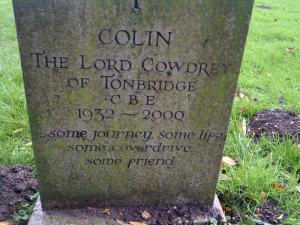  final resting place of one of England’s most famous cricketers. Colin Cowdray