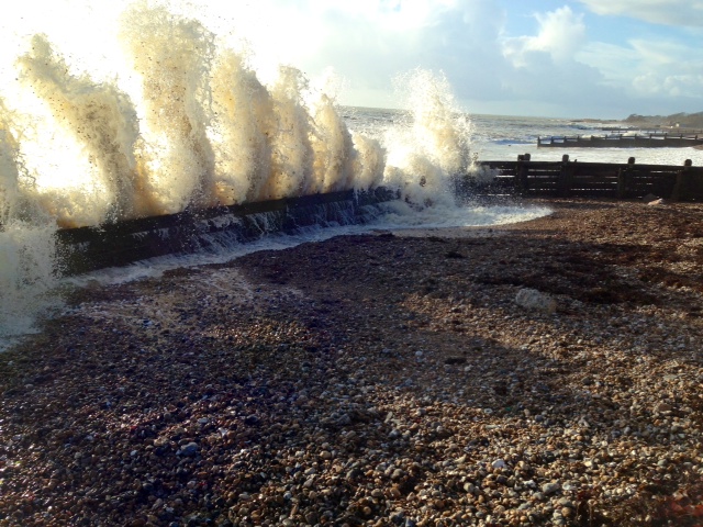 Clymping beach wave