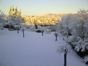 snow in south of France