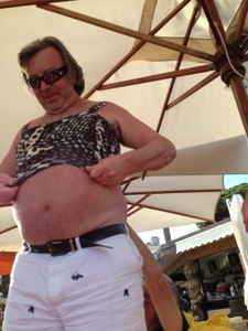 Peachy Butterfield in clothes swap,