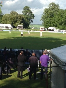 A gradually improving weather scene at Arundel Castle