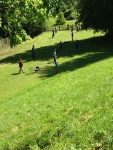 kids playing cricket
