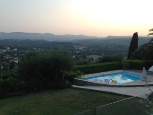 view across Mouans Sartoux