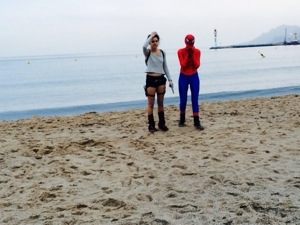 spiderman and lara