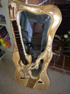 A Wild Willy Barrett mirror Mirrors made by Wild Willy Barrett