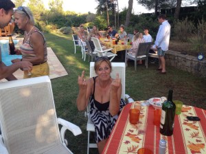 Jude "where's my Baileys" O Sullivan in customary pose